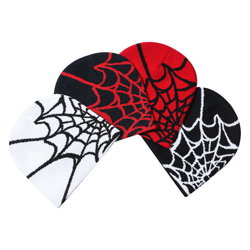 Knitted Spider Design Streetwear Beanies