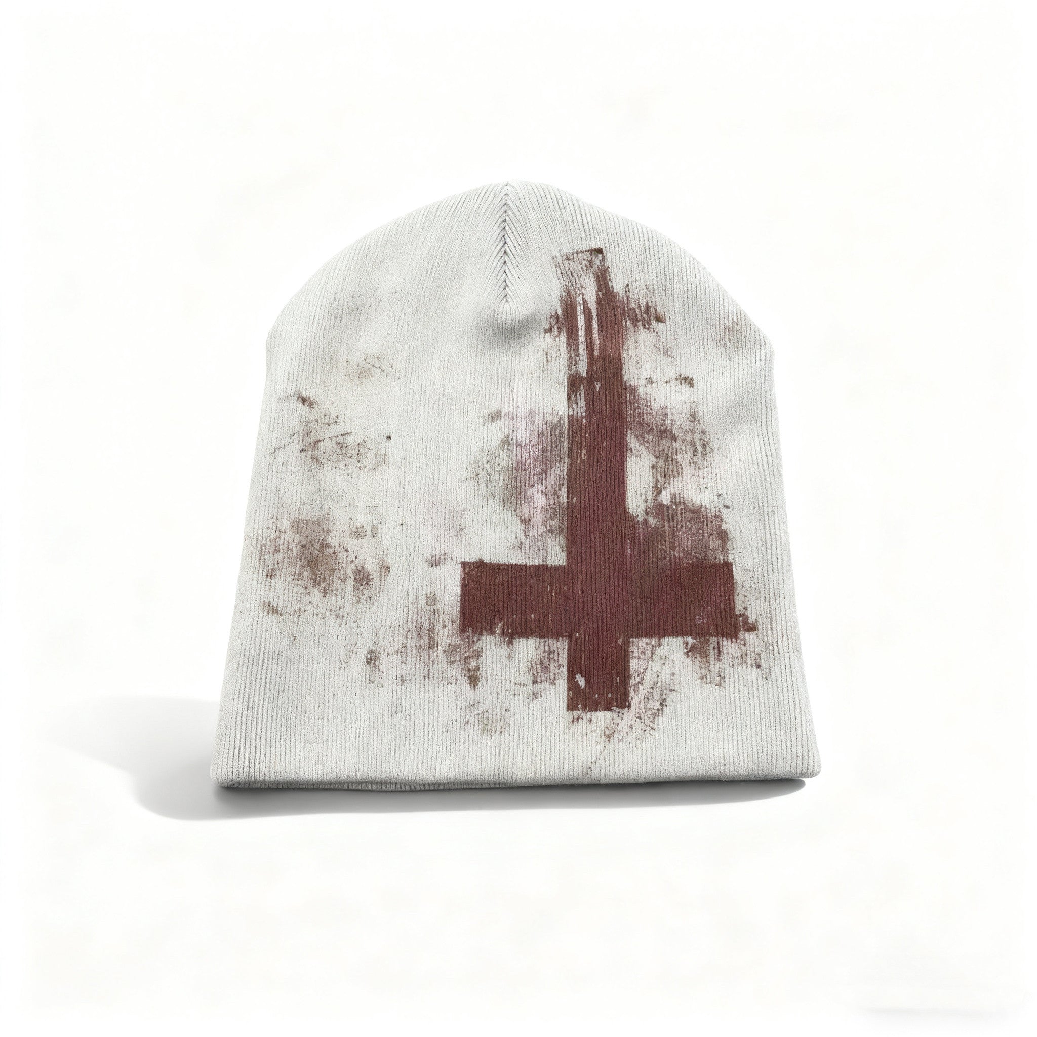 Cross-shaped Y2K Knitted Beanie