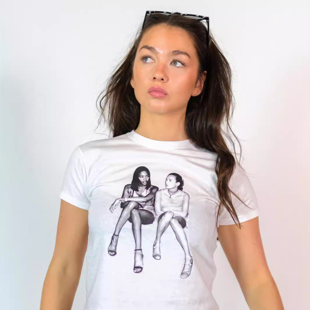 Y2K Short Sleeve Cropped T-Shirt