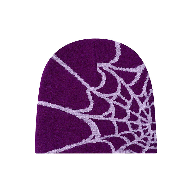 Knitted Spider Design Streetwear Beanies