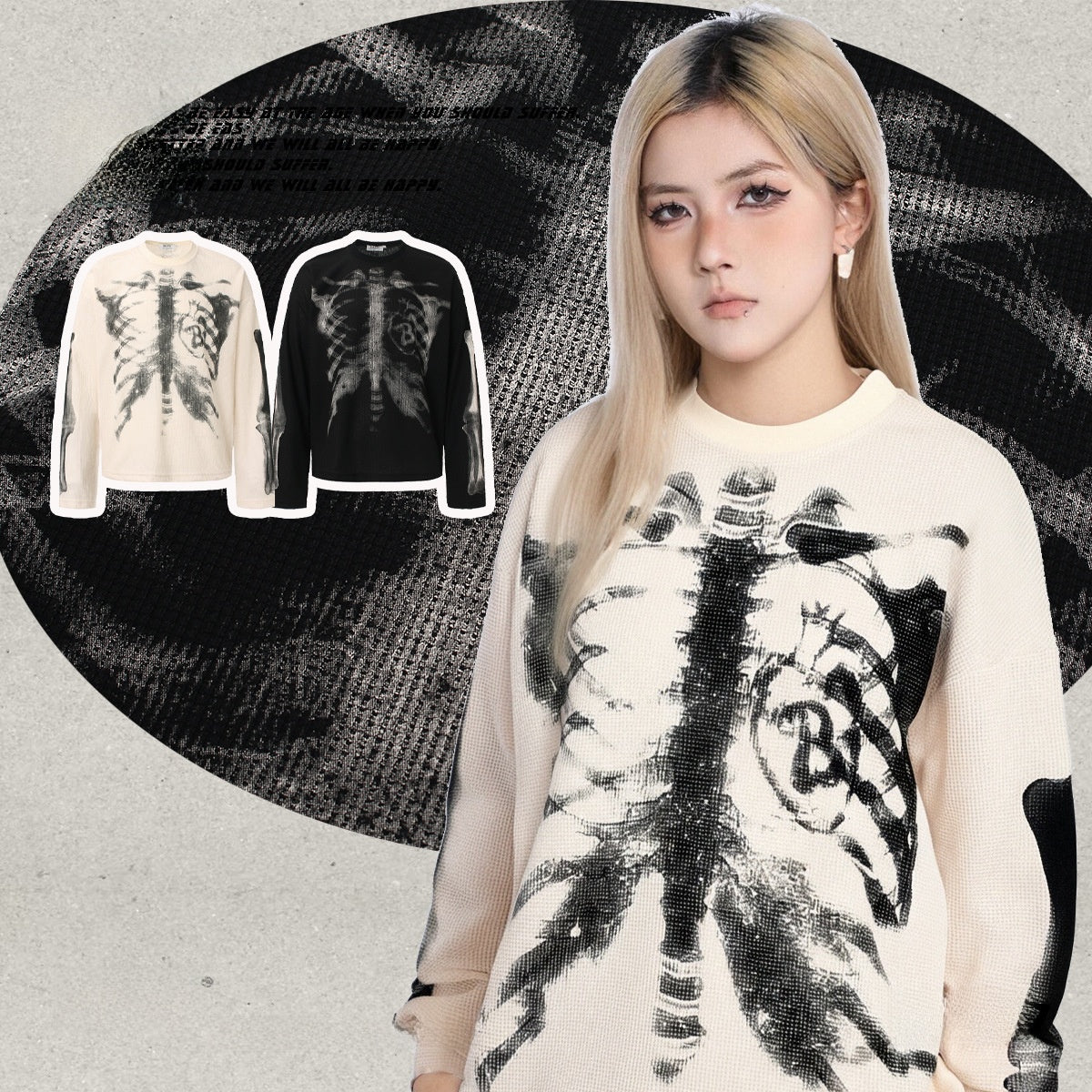 Rib Cage Graphic Sweater