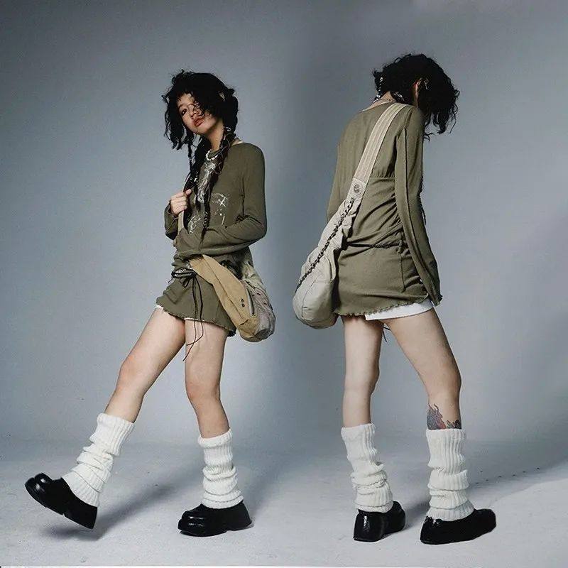 Women's Y2K "Graffiti" Print Knitted Top