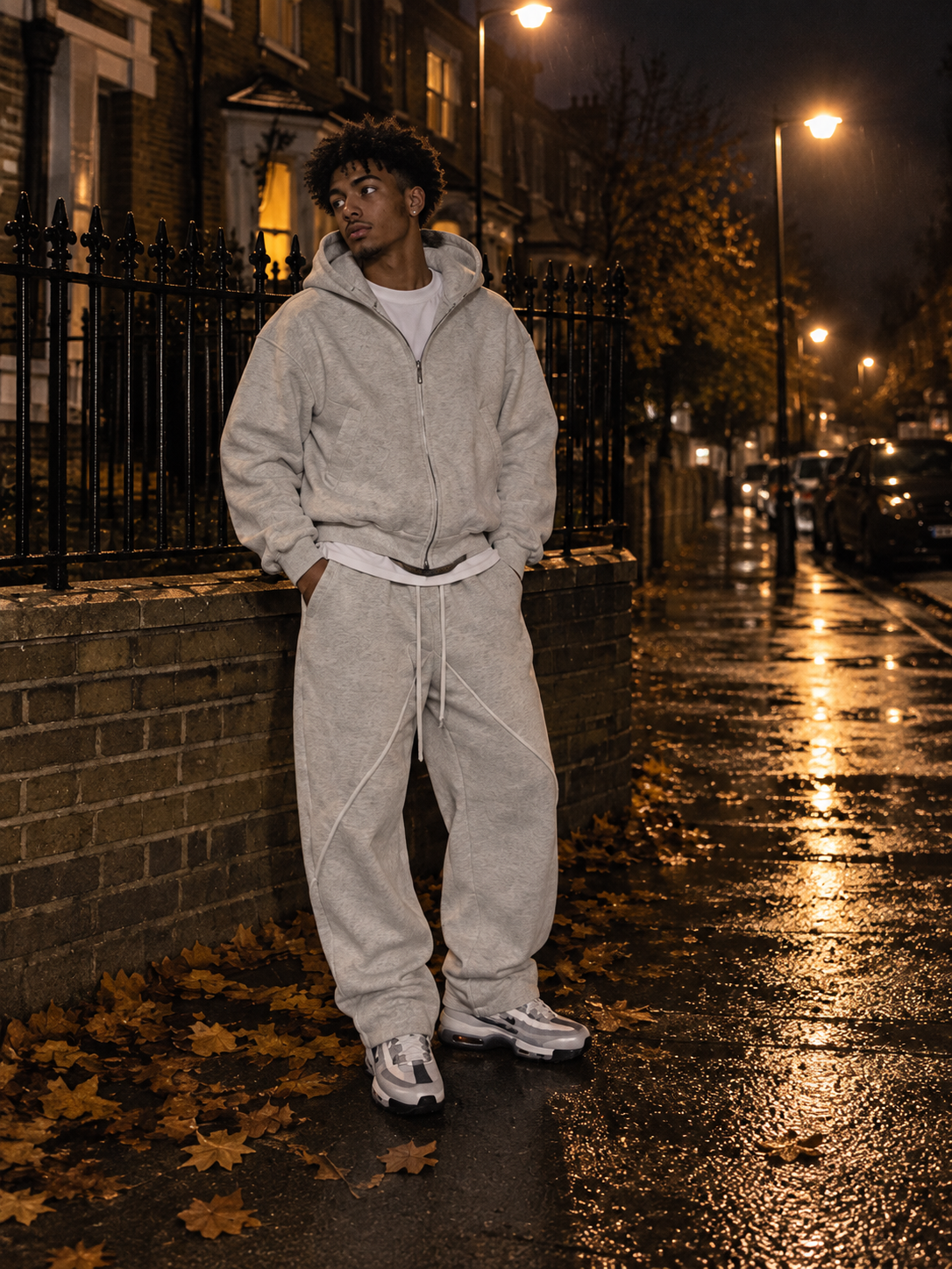 Mens Casual Hooded Tracksuit