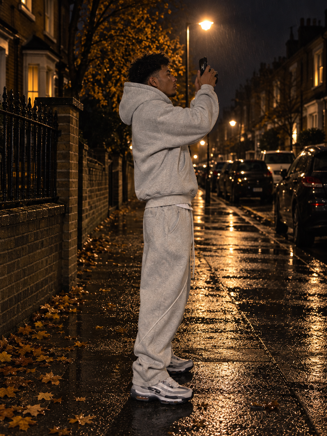 Mens Casual Hooded Tracksuit