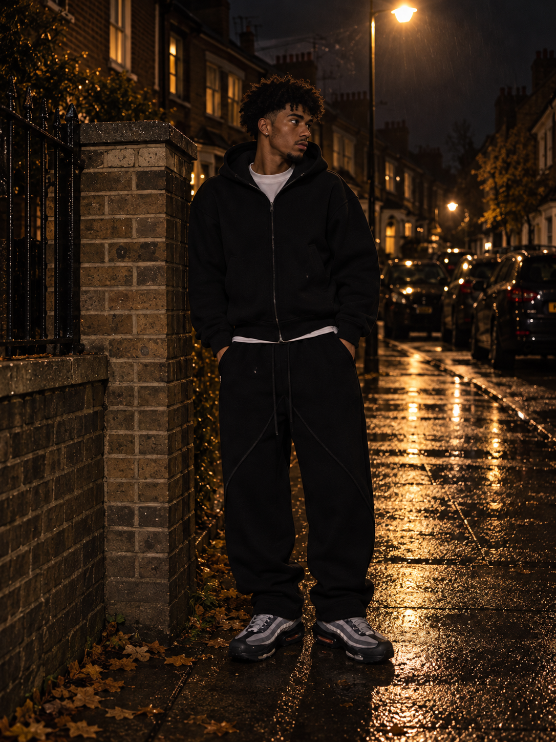 Mens Casual Hooded Tracksuit