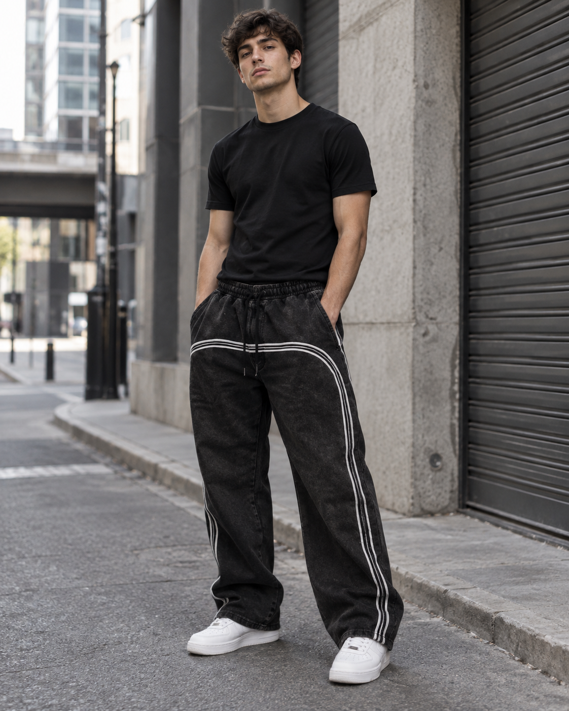 Baggy Striped Joggers