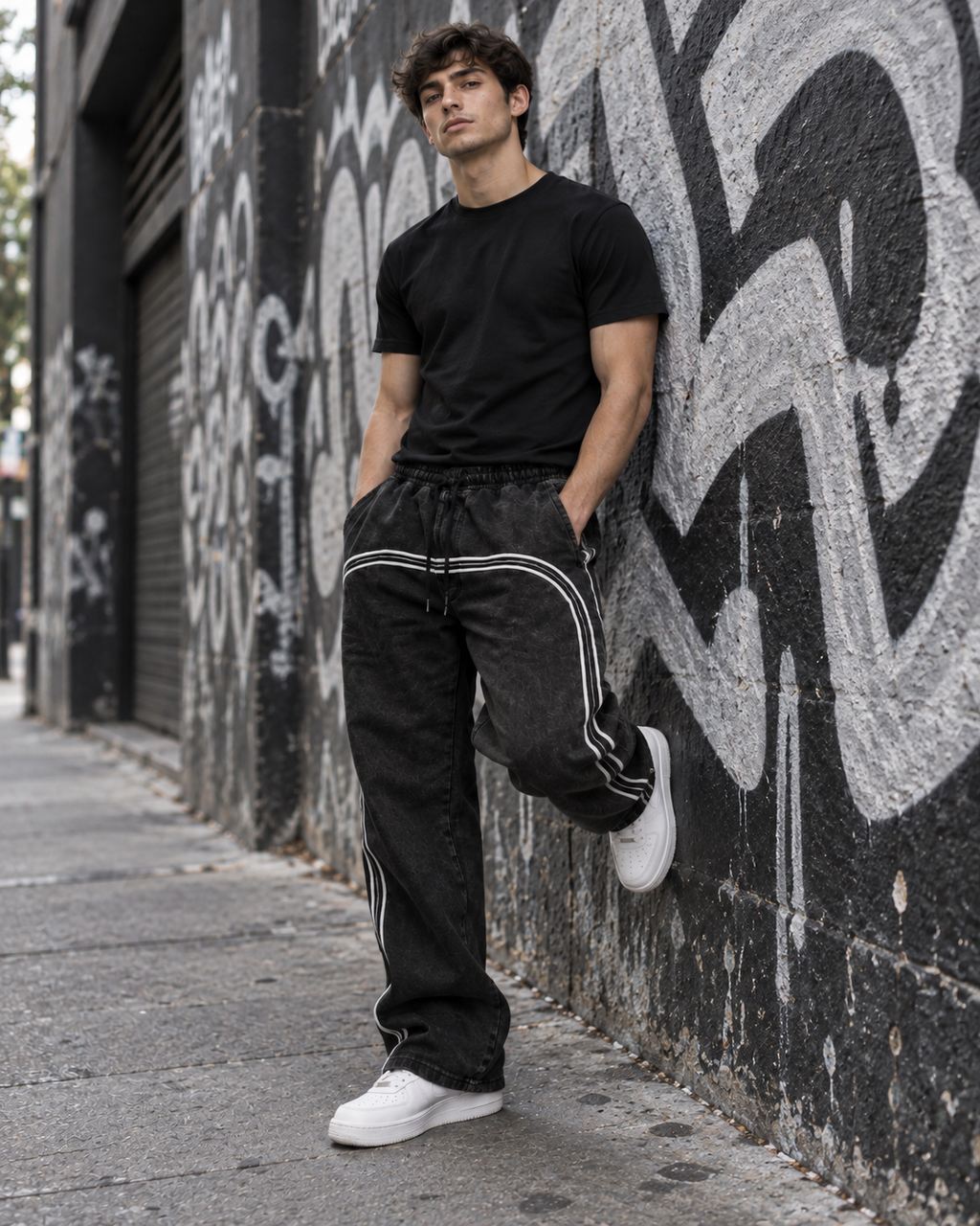 Baggy Striped Joggers