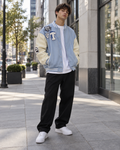 Baby Blue Baseball Jacket