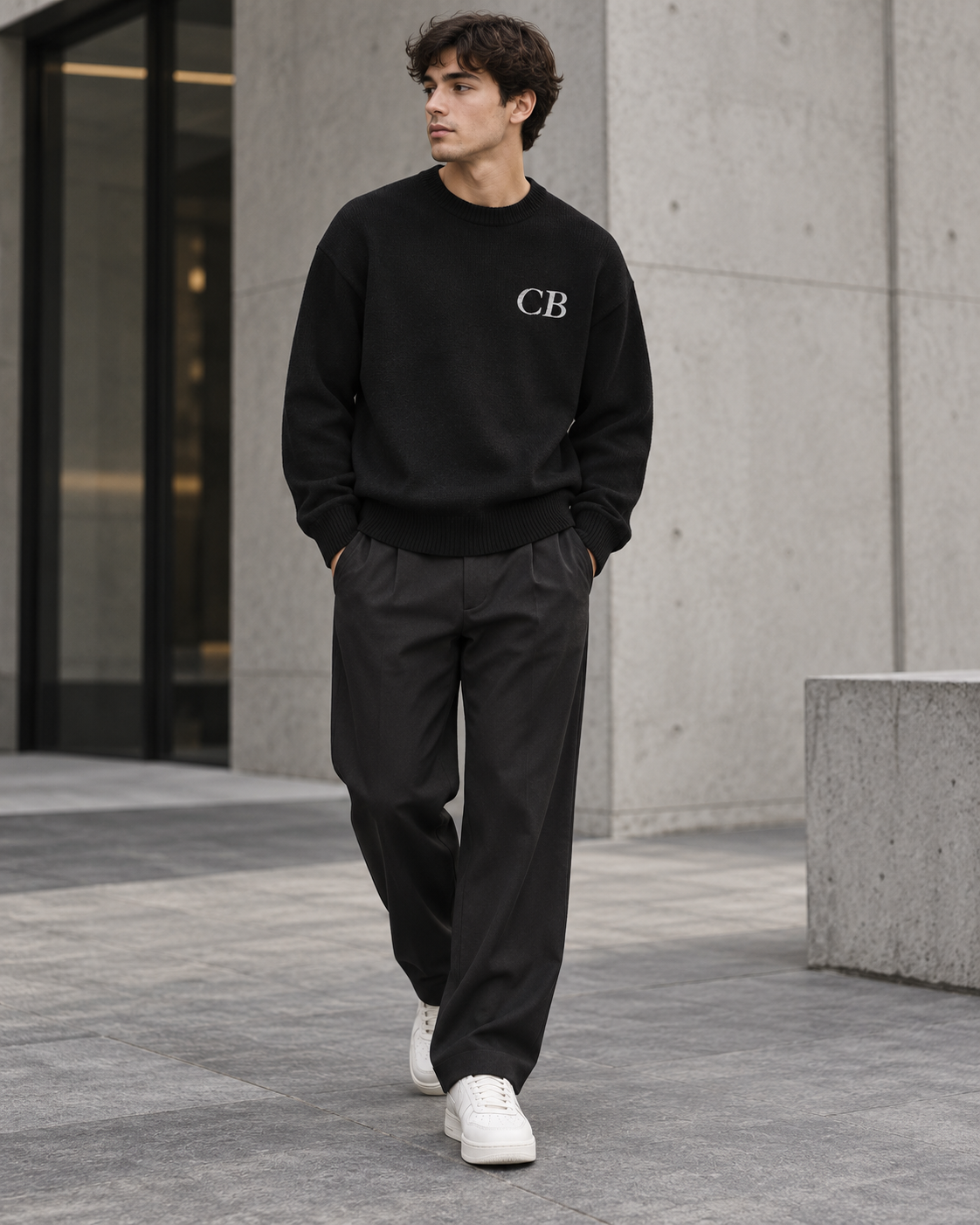 CB Style Knitted Sweater