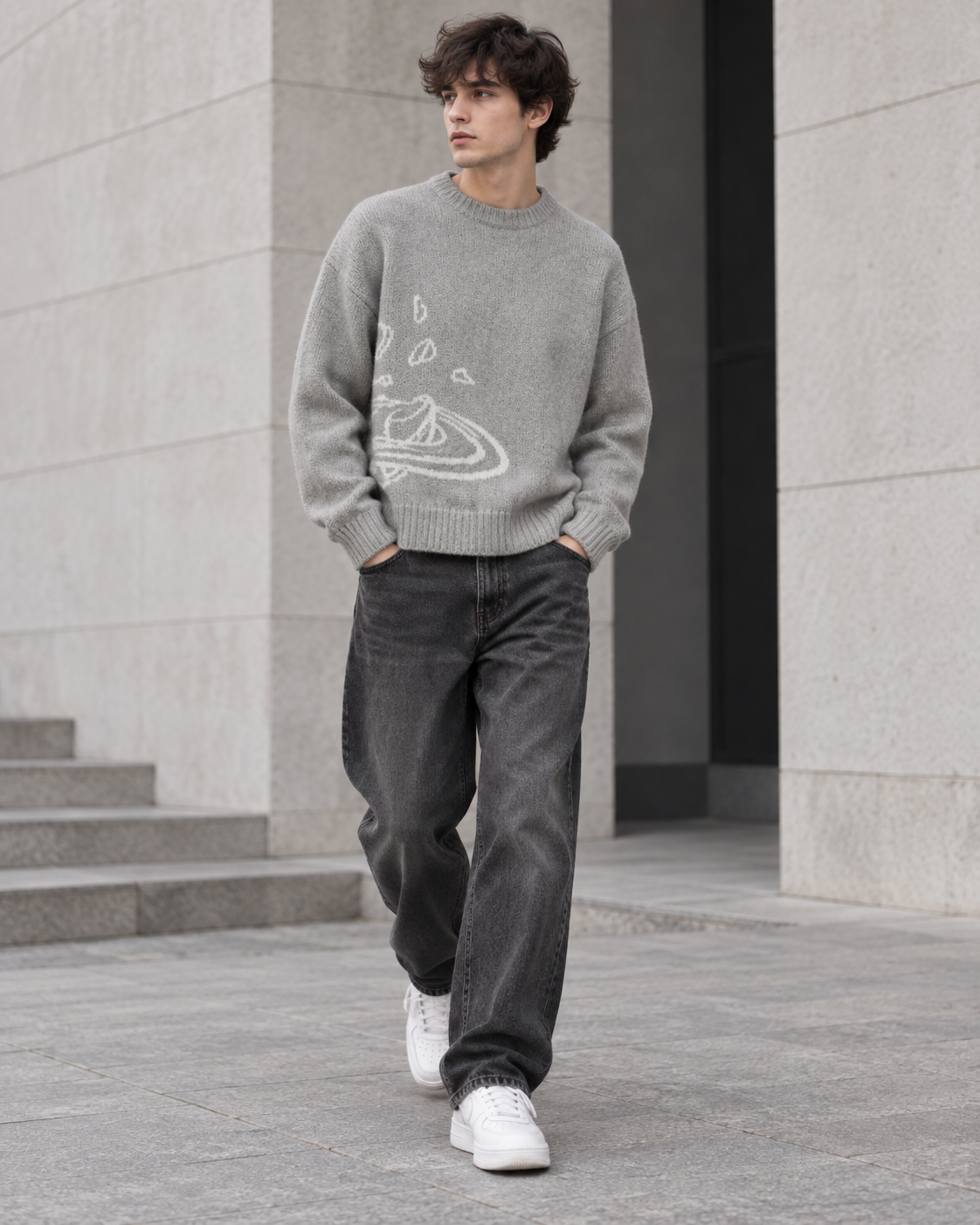 CB Style Knitted Sweater