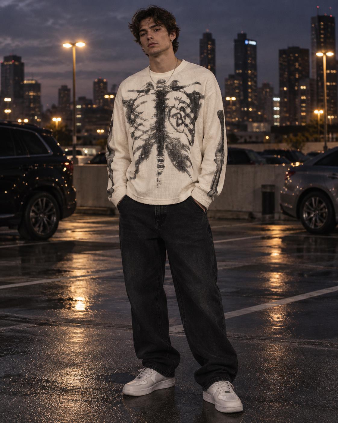 Rib Cage Graphic Sweater