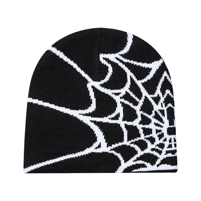 Knitted Spider Design Streetwear Beanie