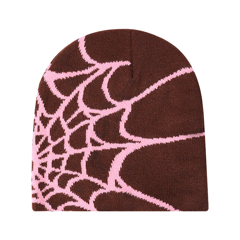 Knitted Spider Design Streetwear Beanies