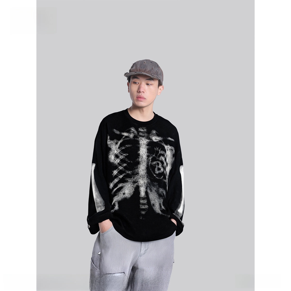 Rib Cage Graphic Sweater