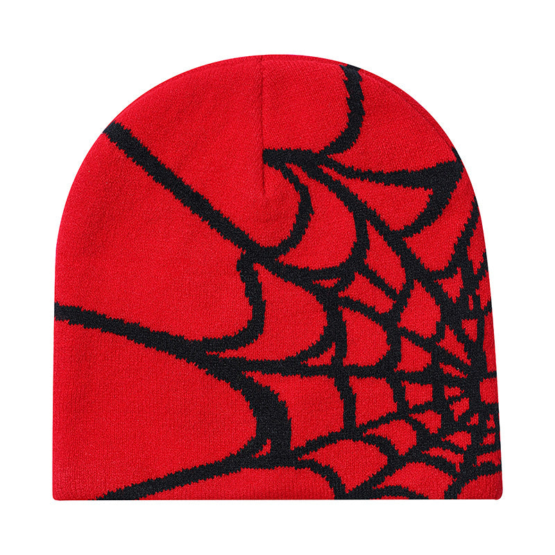 Knitted Spider Design Streetwear Beanies